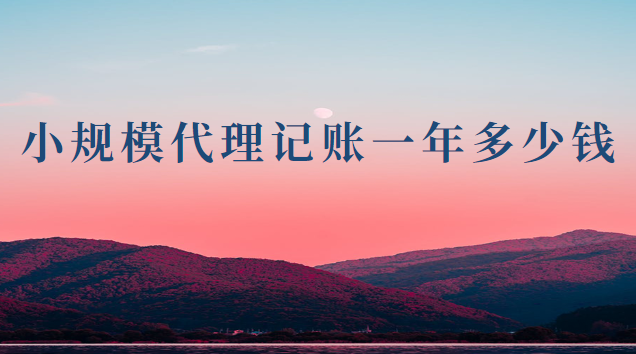 小規(guī)模代理記賬多少錢一個月(小規(guī)模代理記賬一般多少錢每個月)