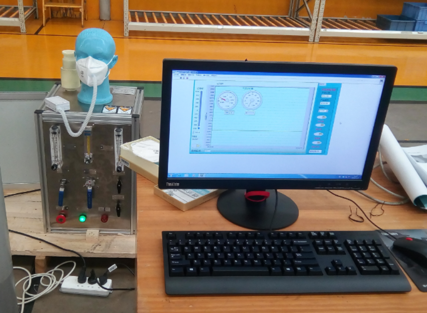 口罩吸氣阻力、呼吸阻力測(cè)試臺(tái)|防護(hù)口罩呼吸阻力檢測(cè)儀